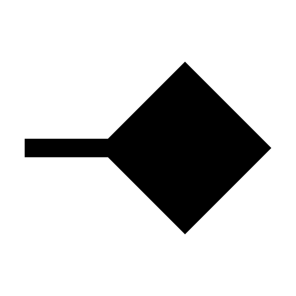 Line End Diamond Fill