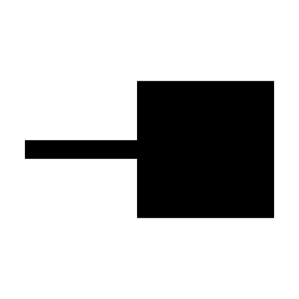 Line End Square Fill