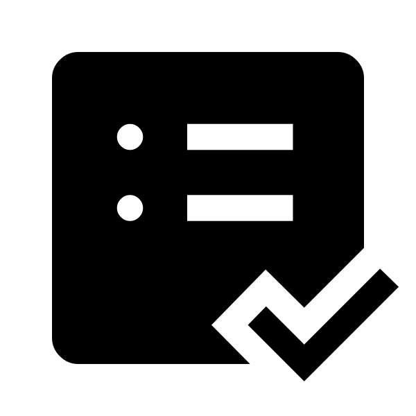 List Alt Check Fill