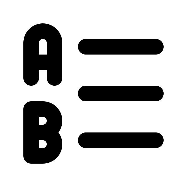 List Letters