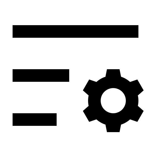 List Settings Line