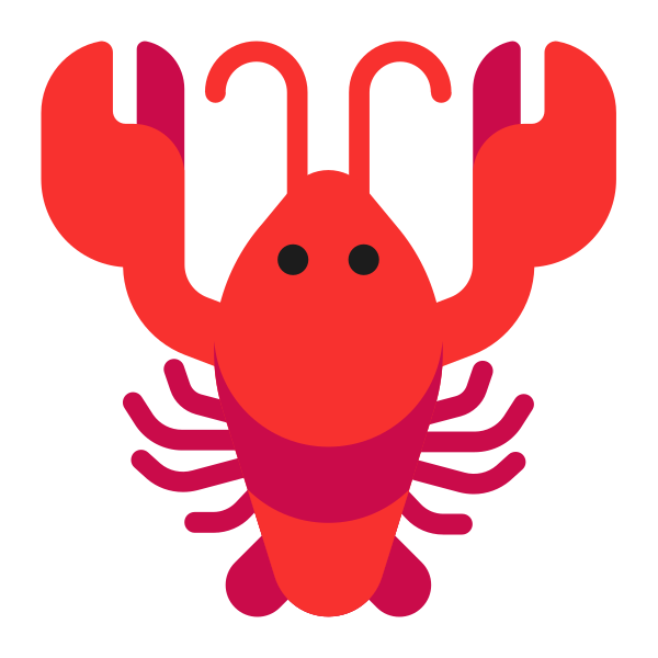 Lobster Flat Vector