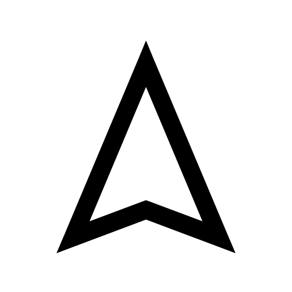 Location Arrow Solid Vector