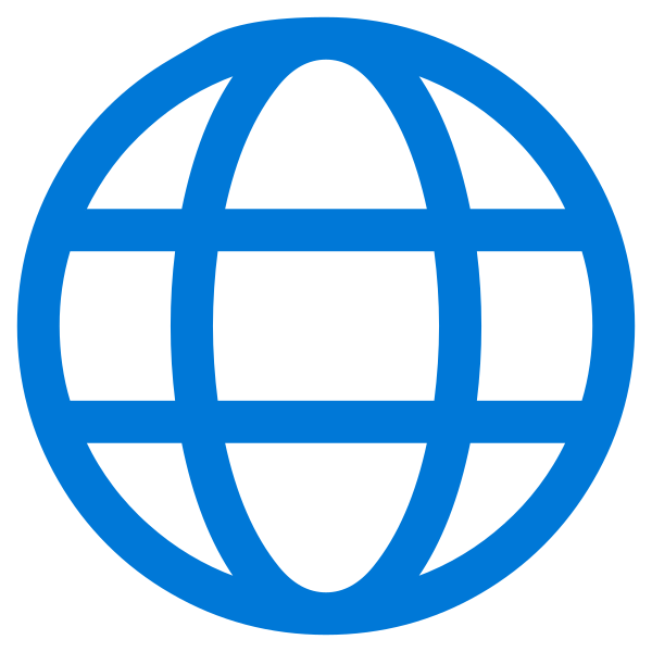 Location Services Globe Blue Vector
