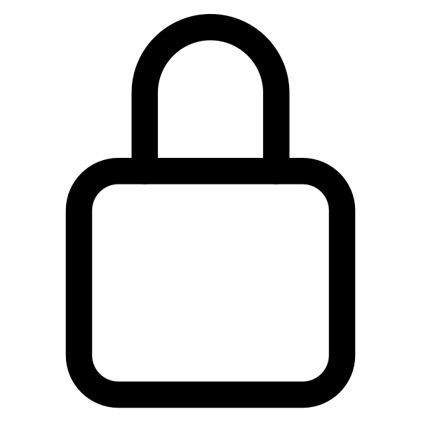 Lock Closed Outline