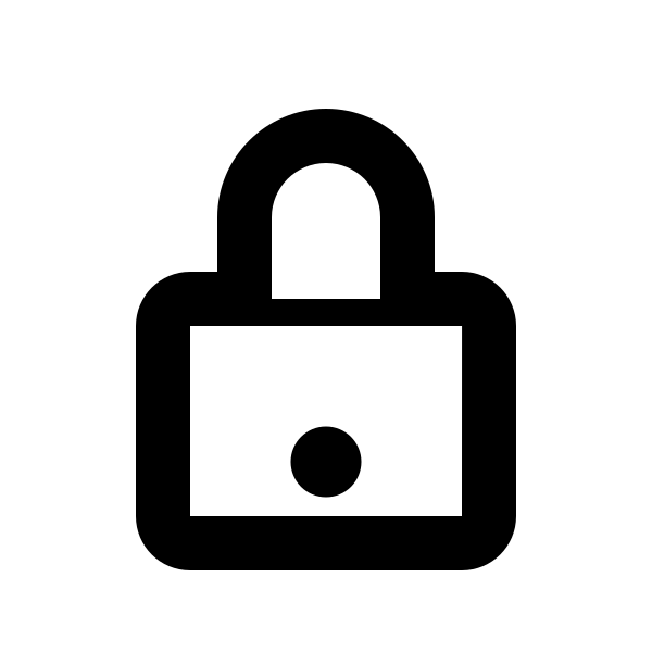 Lock Closed Outline Vector
