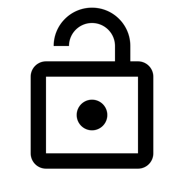 Lock Open Outline