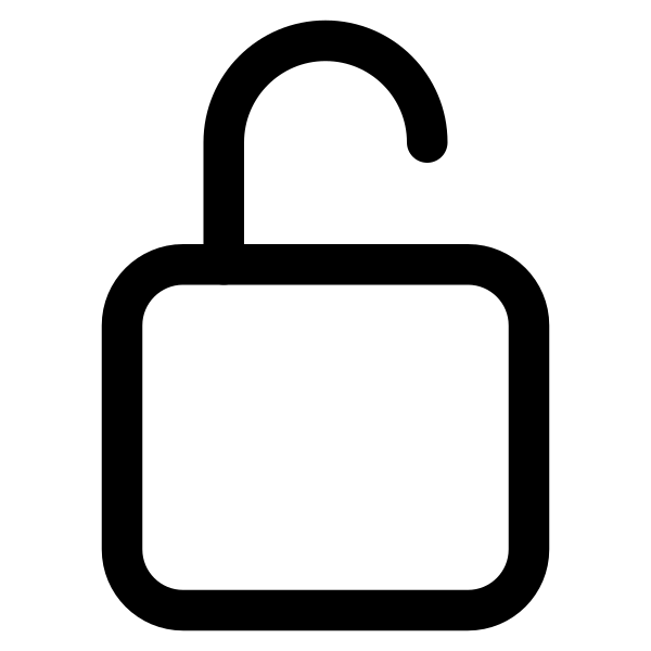 Lock Open Outline