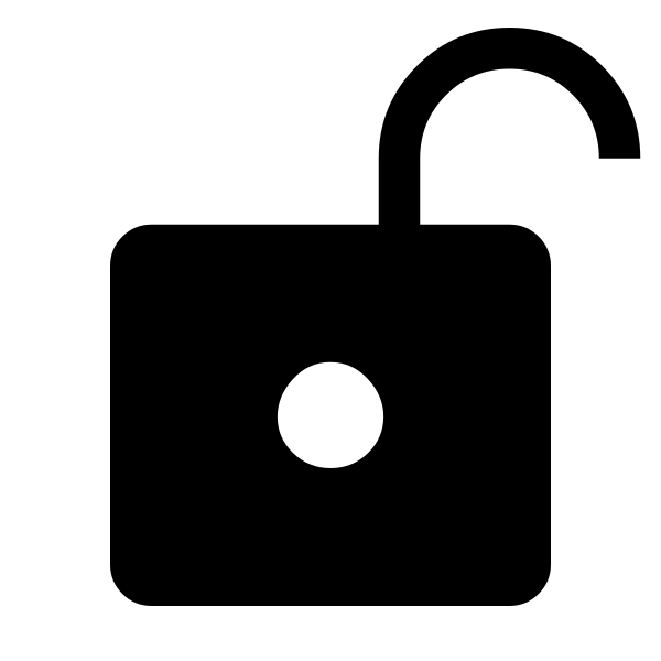 Lock Open Right Fill