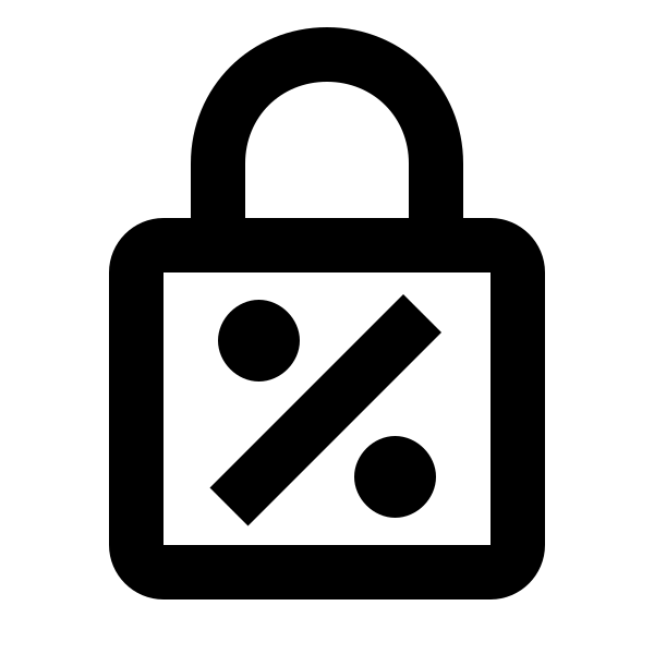 Lock Percent Outline