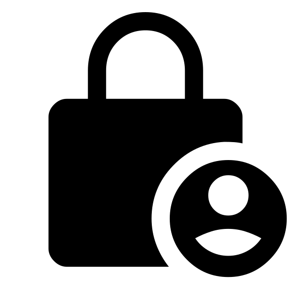 Lock Person Fill
