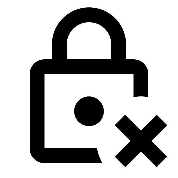 Lock Remove Outline