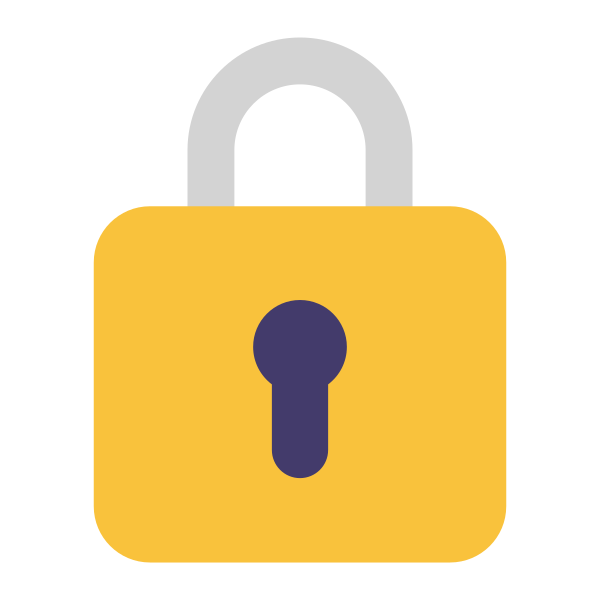 Locked Flat Vector