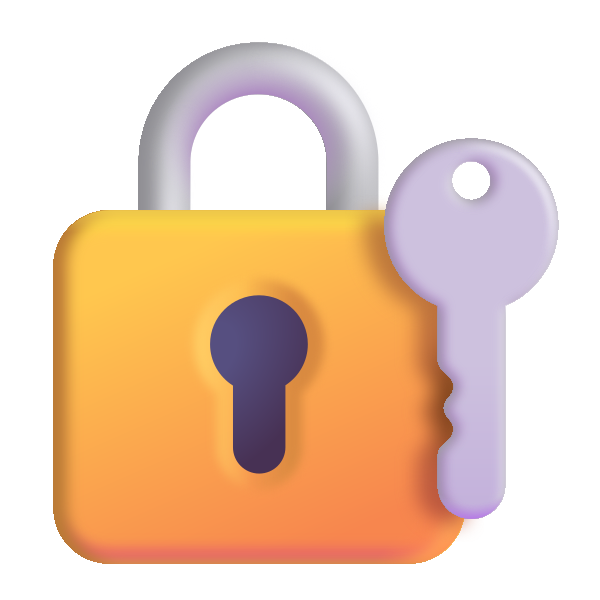 Locked With Key Color Vector