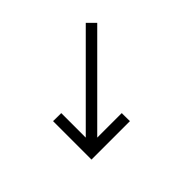 Long Arrow Alt Down Solid Vector