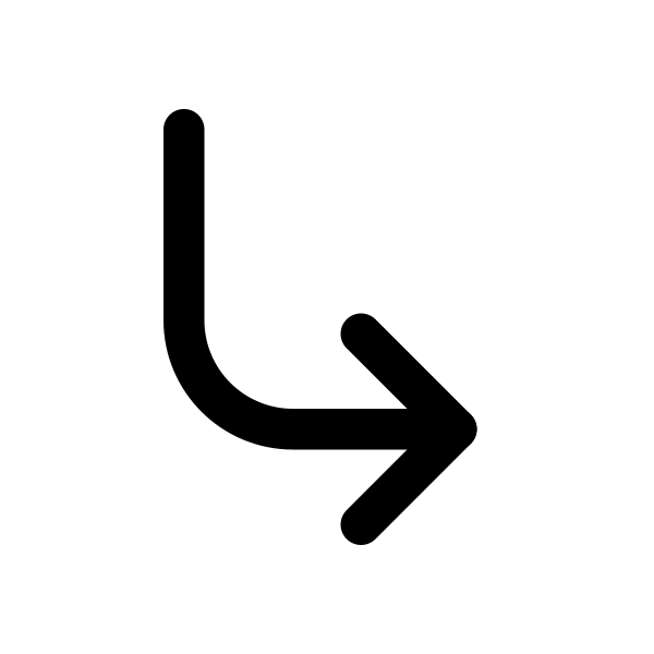 Long Arrow Down Right