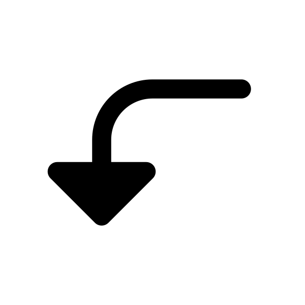 Long Arrow Left Down