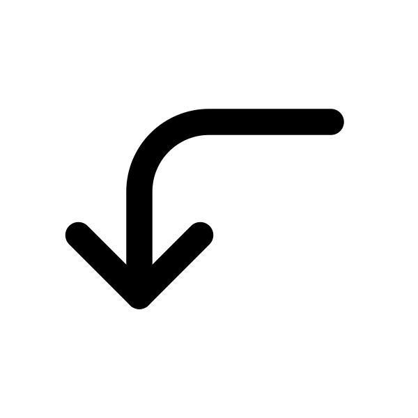 Long Arrow Left Down