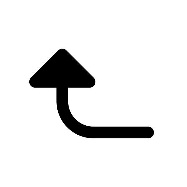 Long Arrow Left Up Vector