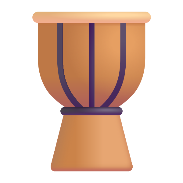 Long Drum Color Vector