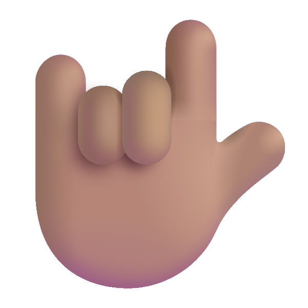 Love You Gesture Color Medium