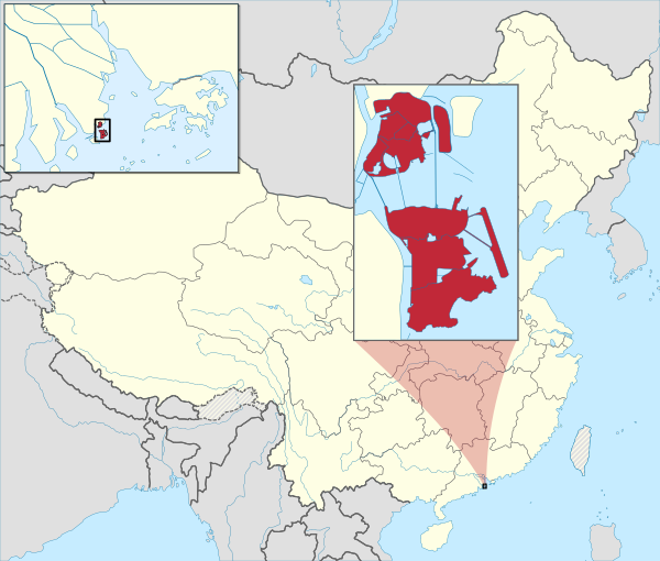Macau Locator Map