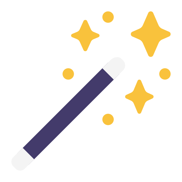 Magic Wand Flat Vector