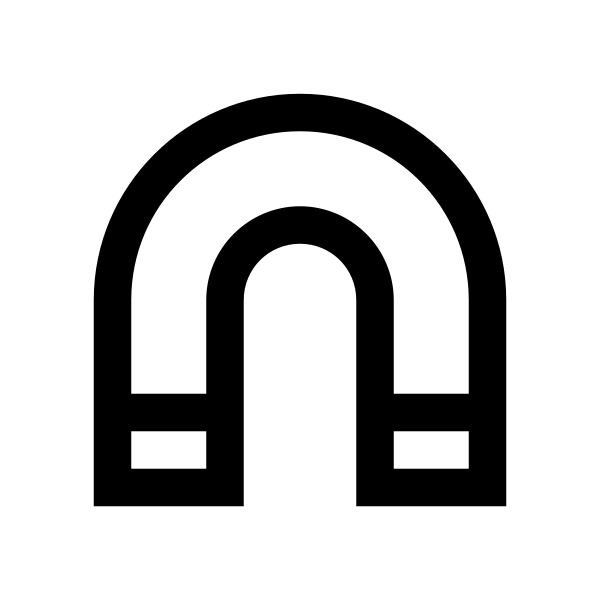 Magnet Solid Vector