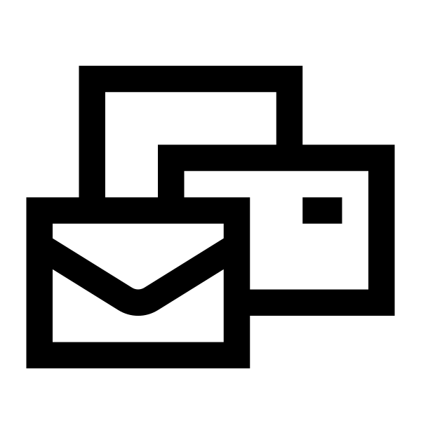 Mail Bulk Solid Vector