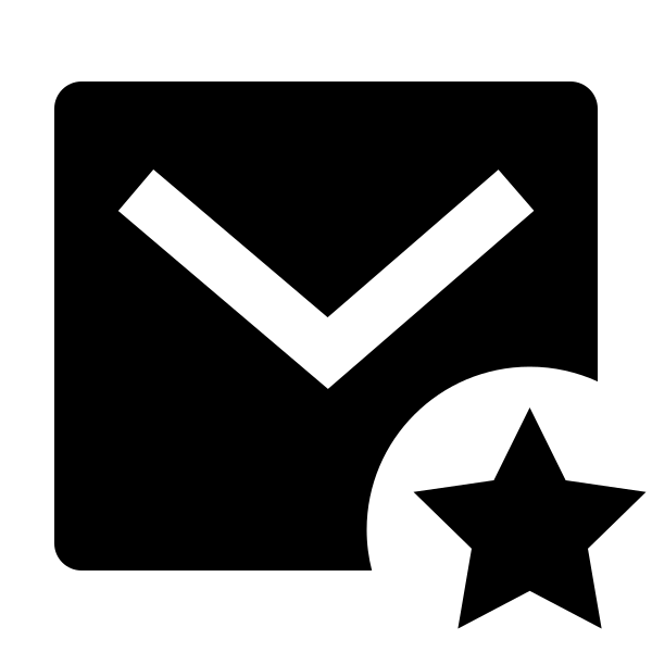 Mail Star Fill