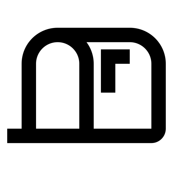 Mailbox Open Up Outline