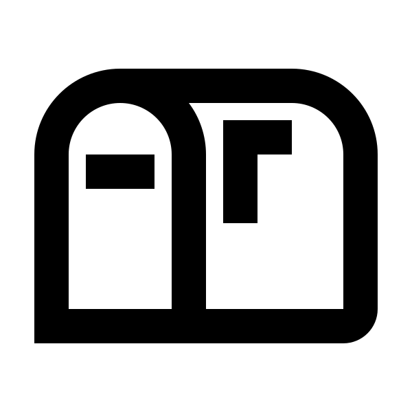 Mailbox Up Outline