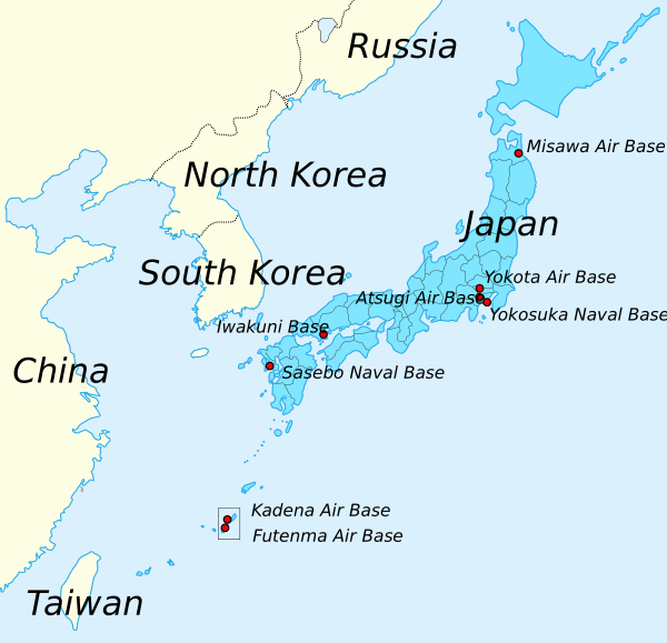 Major US Military Bases In Japan