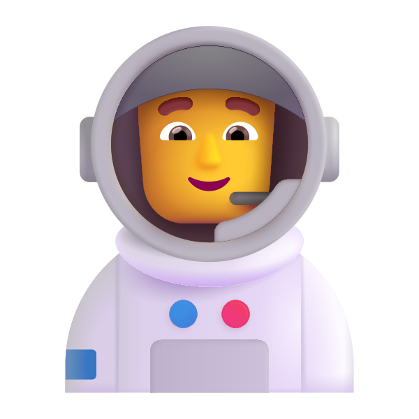 Man Astronaut Color Default Vector