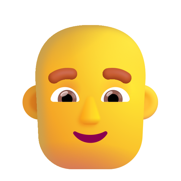 Man Bald Color Default Vector