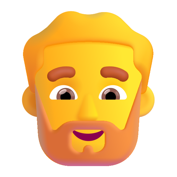 Man Beard Color Default Vector