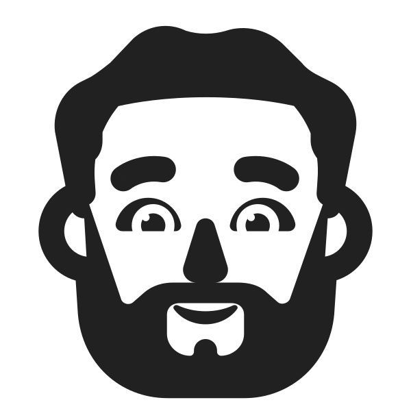 Man Beard High Contrast Default
