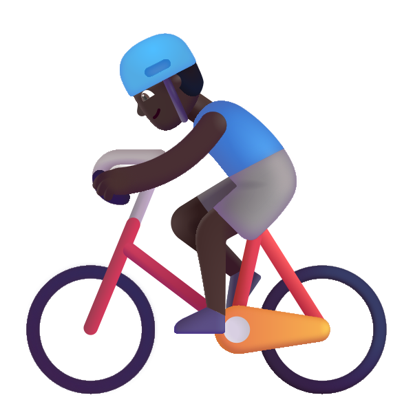 Man Biking Color Dark