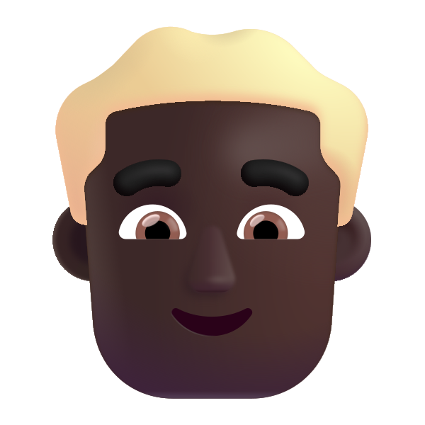 Man Blonde Hair Color Dark Vector
