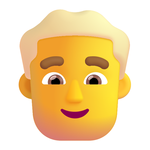 Man Blonde Hair Color Default Vector