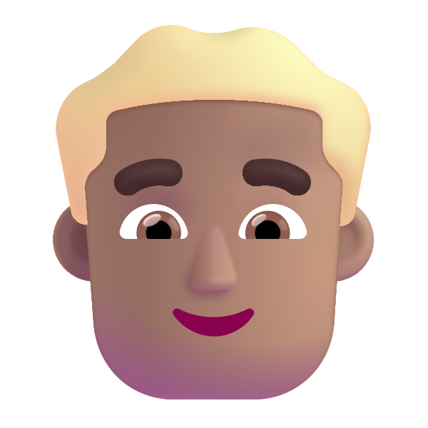 Man Blonde Hair Color Medium