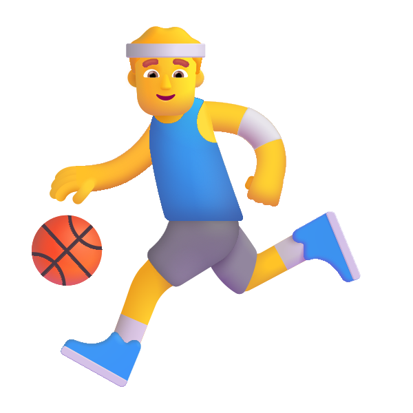 Man Bouncing Ball Color Default Vector