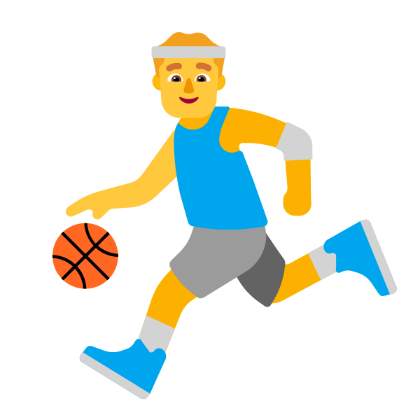 Man Bouncing Ball Flat Default Vector