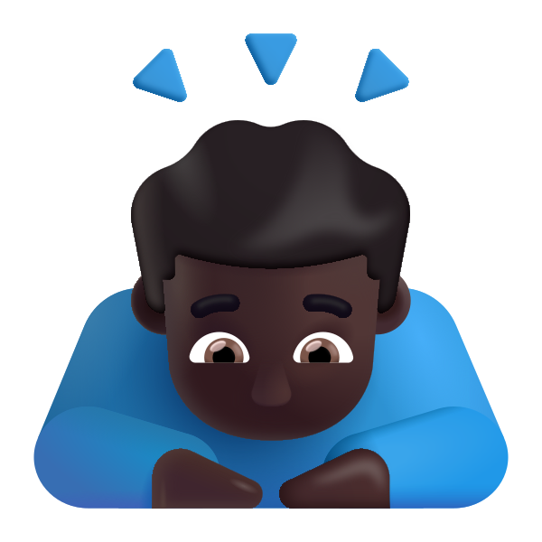 Man Bowing Color Dark