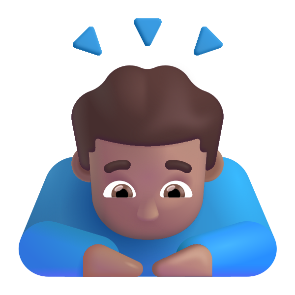 Man Bowing Color Medium Vector