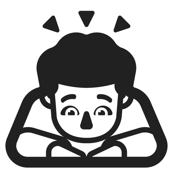 Man Bowing High Contrast Default Vector