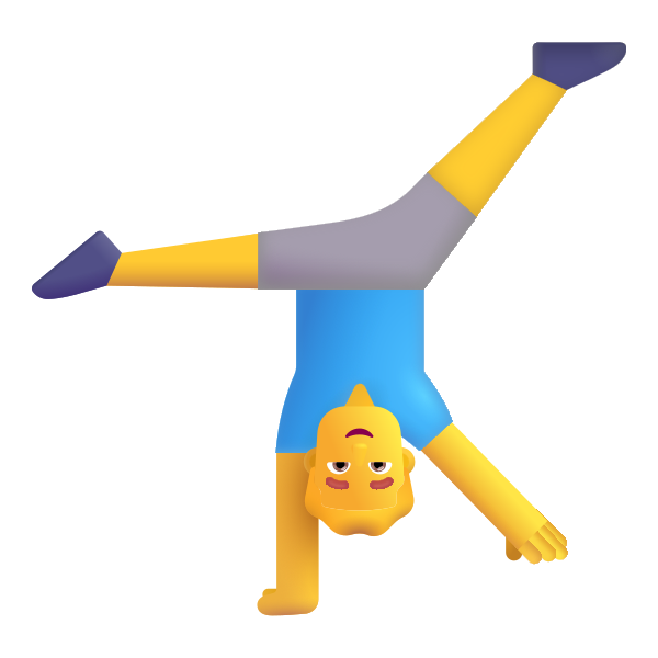 Man Cartwheeling Color Default