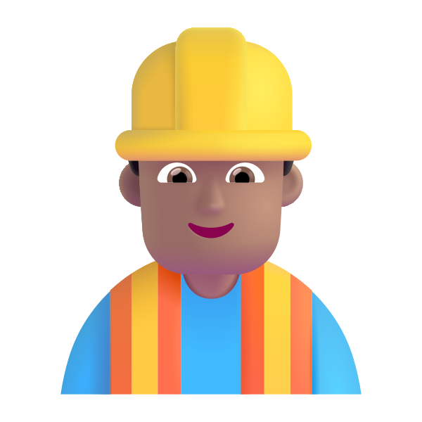 Man Construction Worker Color Medium