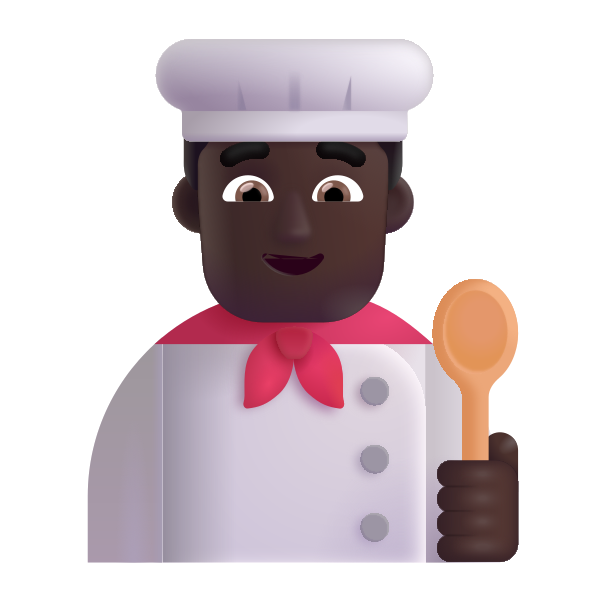 Man Cook Color Dark Vector