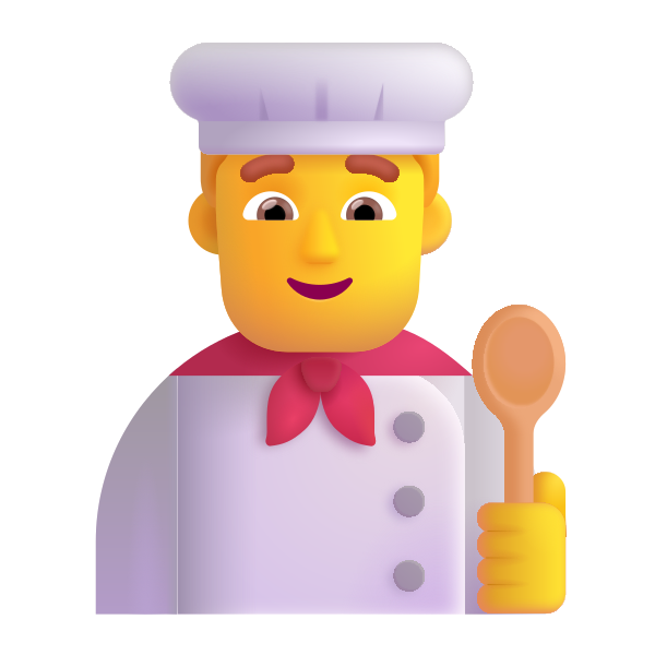 Man Cook Color Default Vector